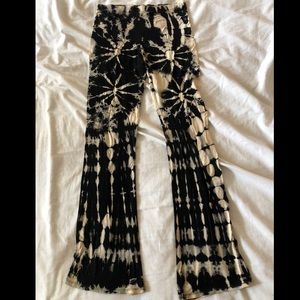 Tie-dye flare pants
